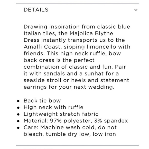 Majolica Blythe Dress - Picture 7 of 7